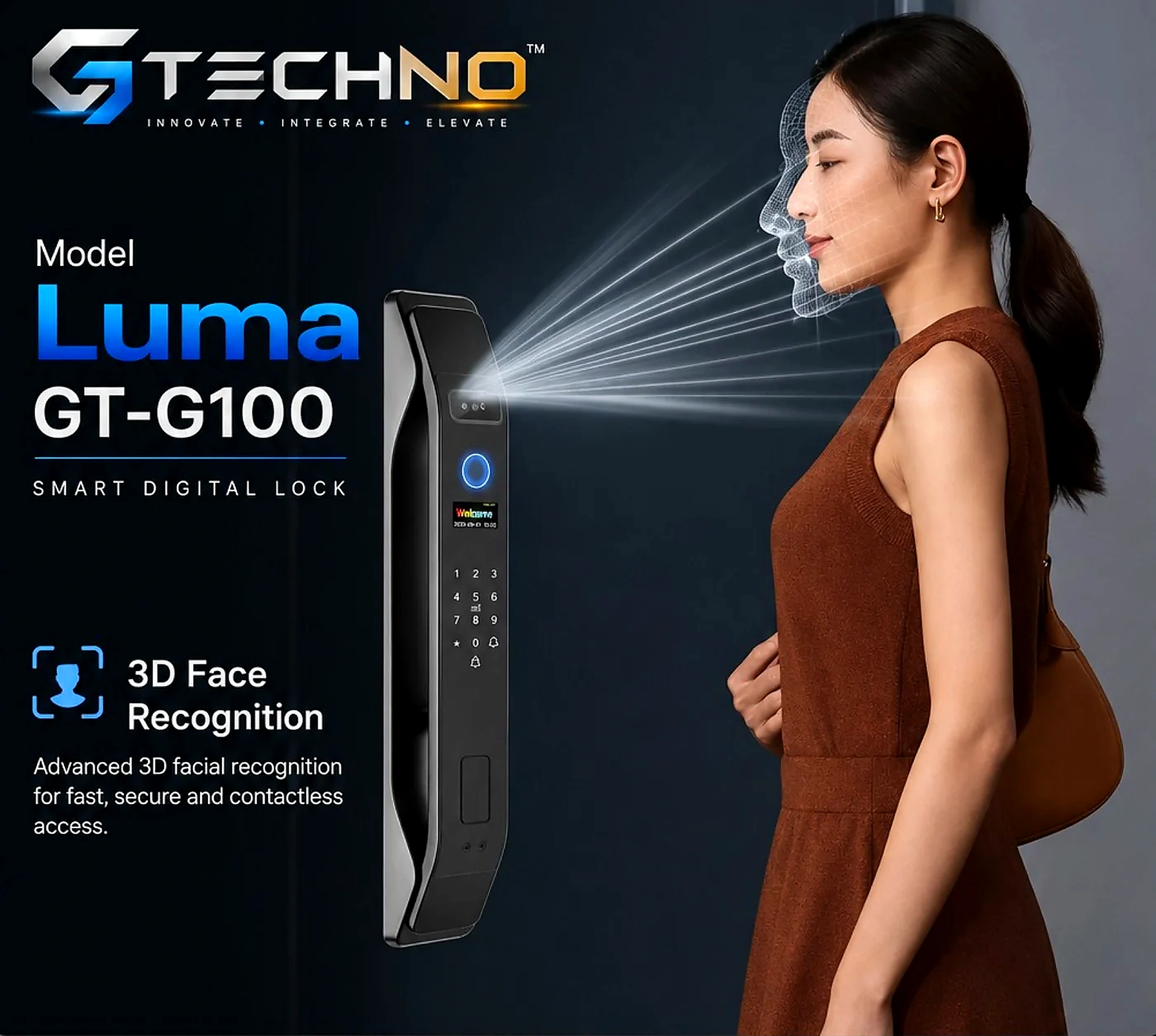 Luma GT-G100 3D face recognition