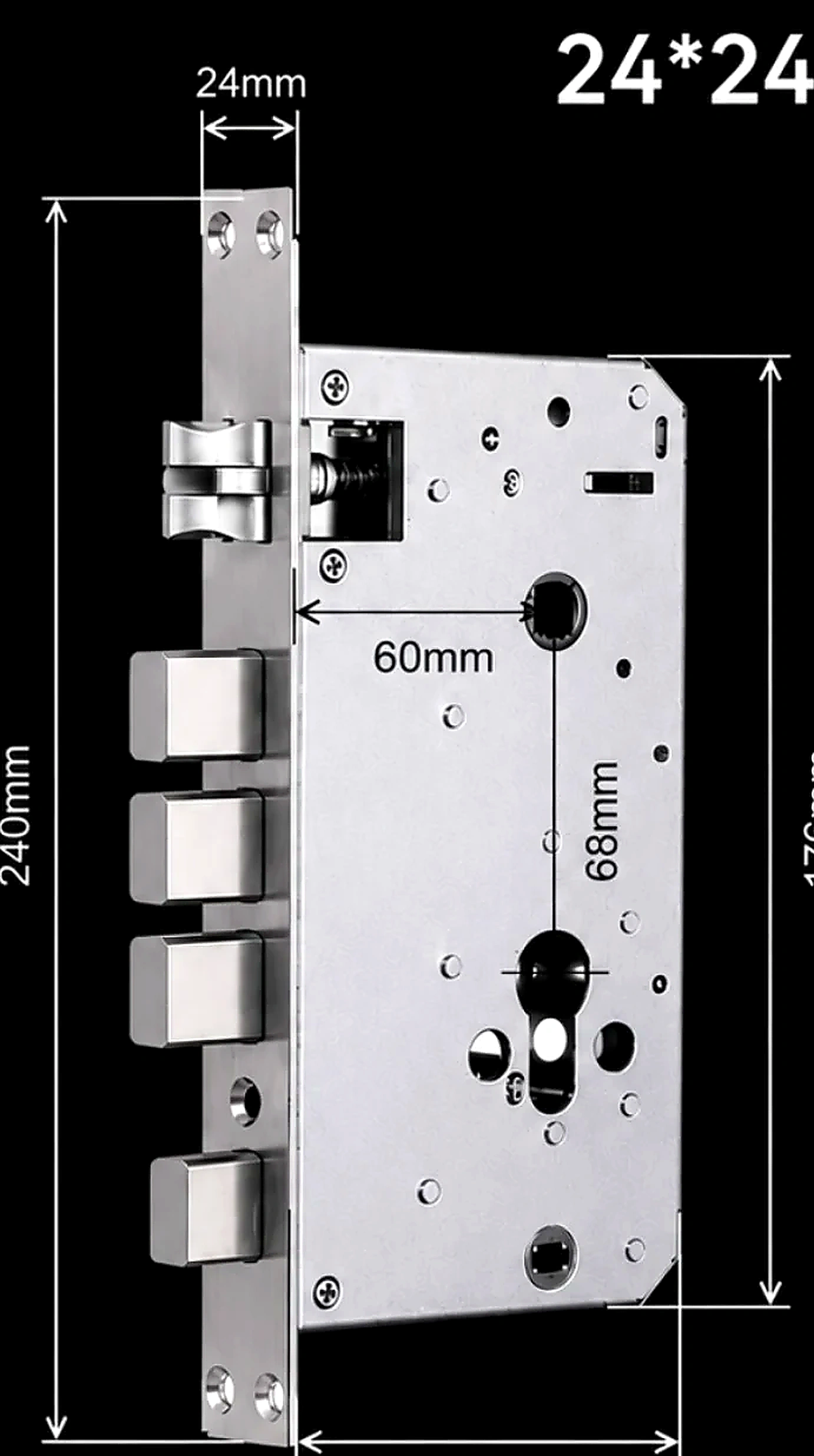 Luma GT-G100 mortise lock body